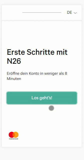 N26 - Kontoeroeffnung