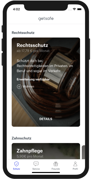 Getsafe-Rechtsschutz